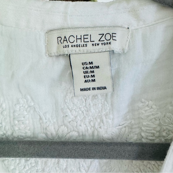 Rachel Zoe embroidered white Boho top - Picture 14 of 14